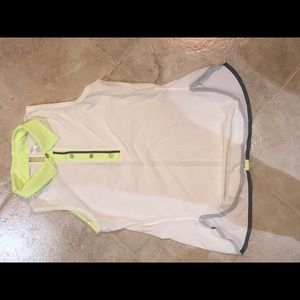 ivivva green and white coloured tank top